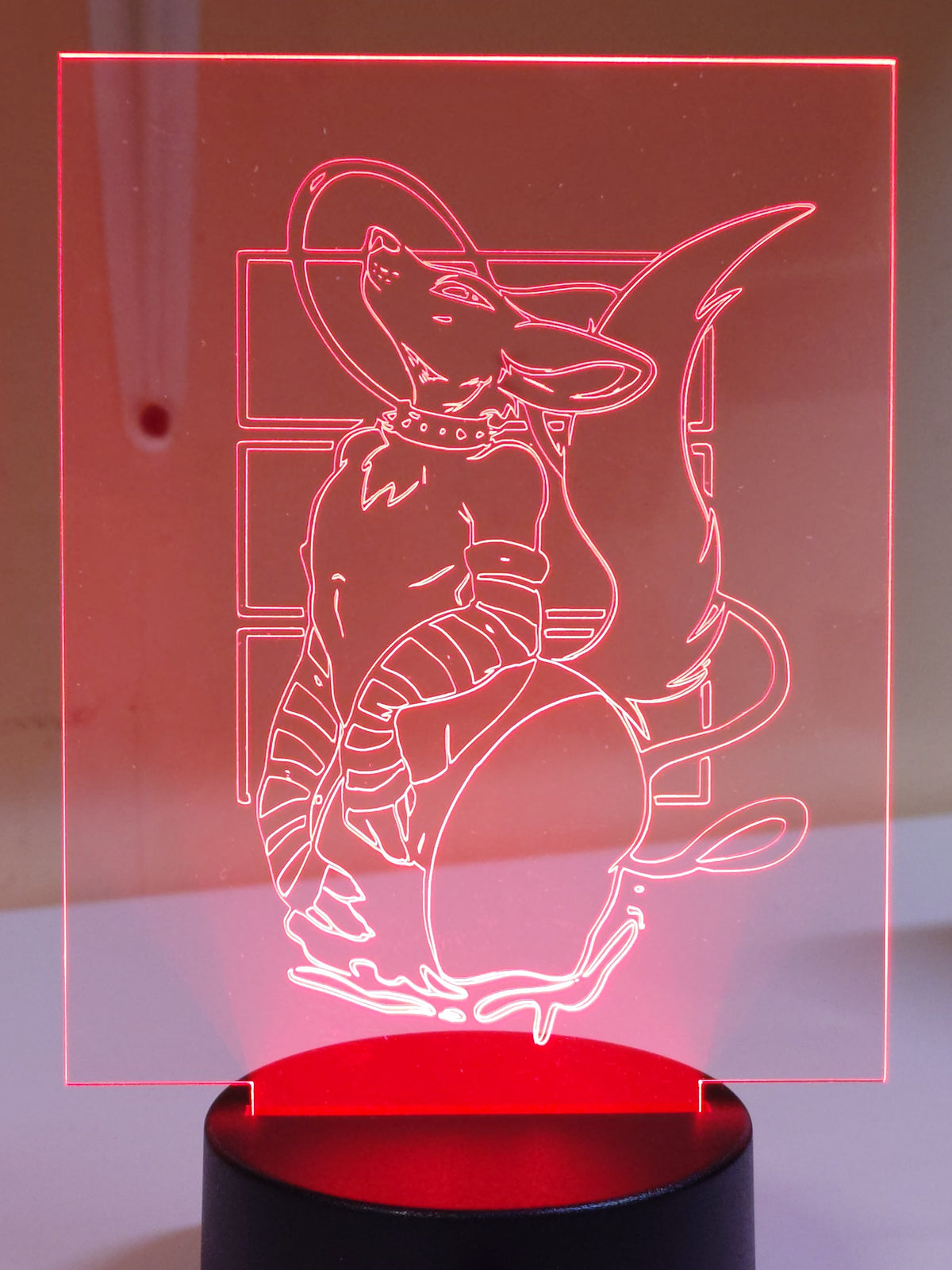 Purple Wolf Acrylic Stand