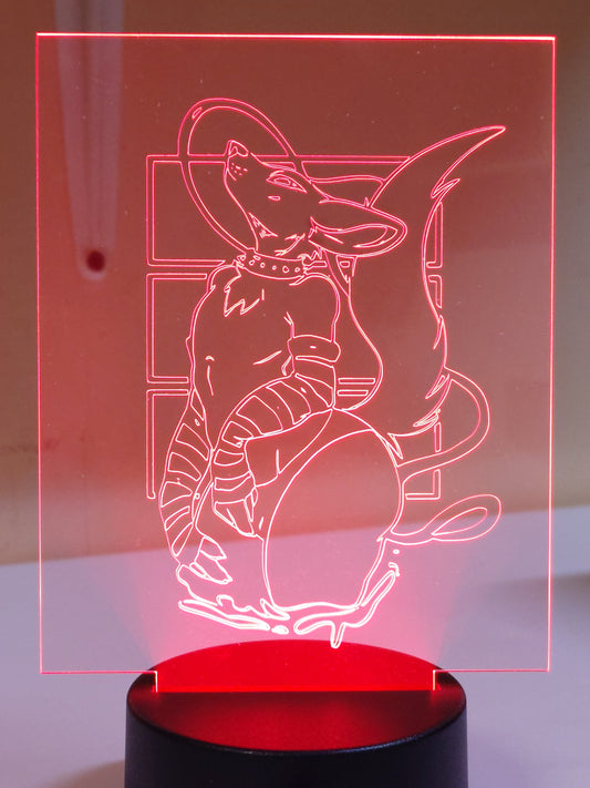 Purple Wolf Acrylic Stand